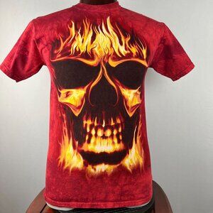 Ghost Rider Fire Skull Death Valley Park California Mountain M T-Shirt Shirt